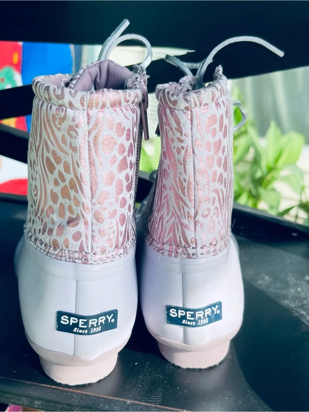 Sperry Top-Sider Kids Print Saltwater Duck Boots | Size 4